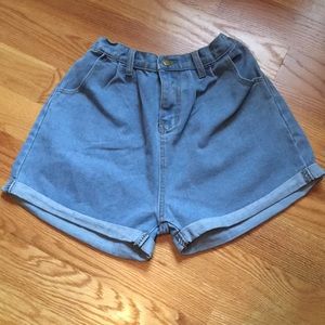 Vintage High-Waist Shorts